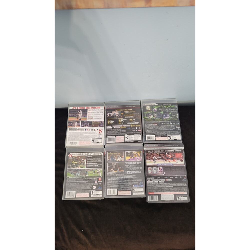 PS3 Game Lot 6 Complete Batman Arkham Asylum Def Jam Rapstar MLB 2K7 NHL 13... - Picture 2 of 4